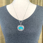 Load image into Gallery viewer, Botanical Turquoise Pendant
