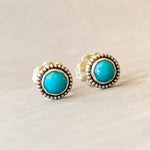 Load image into Gallery viewer, Turquoise Stud Earrings
