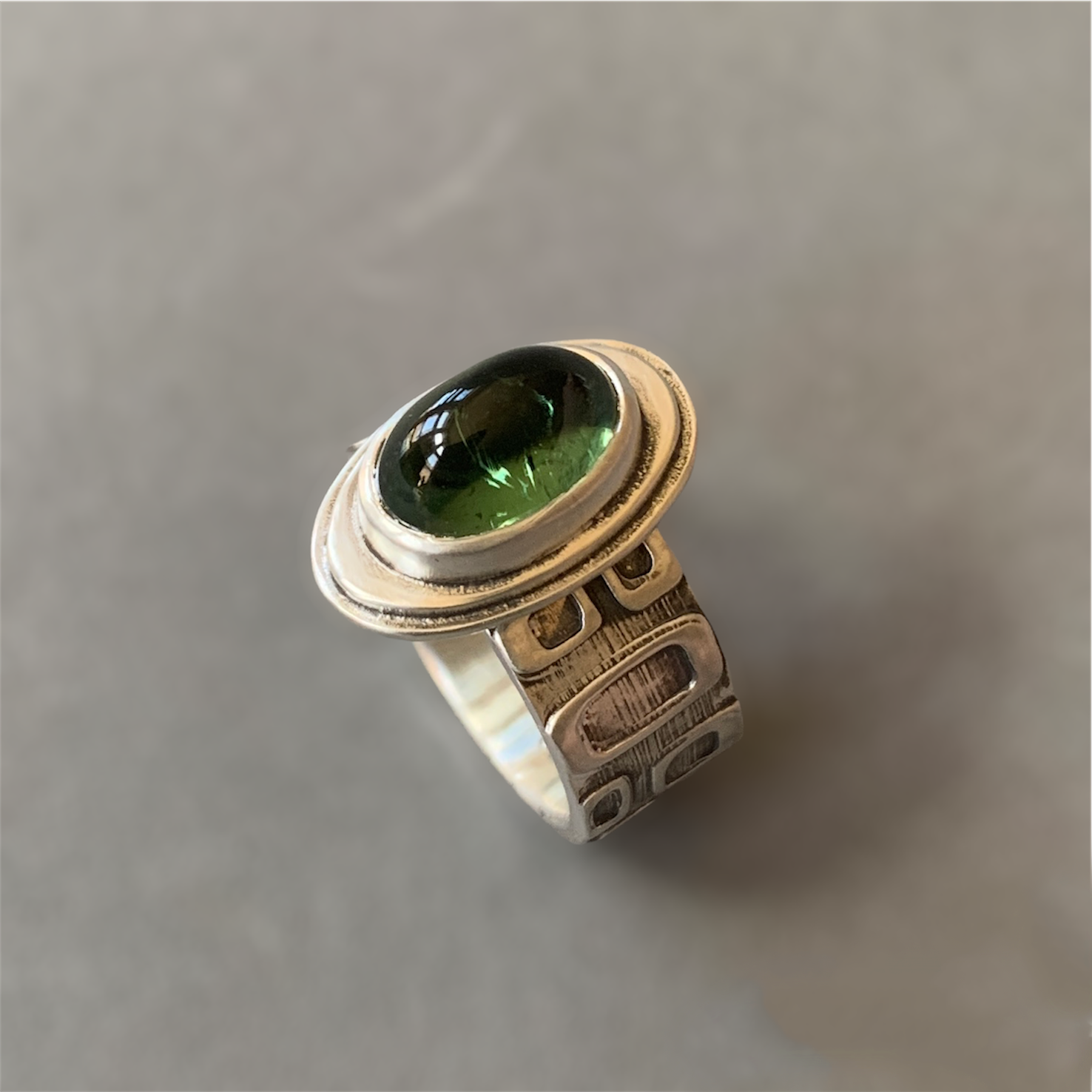 Green Tourmaline Ring