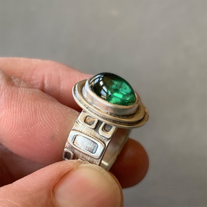 Green Tourmaline Ring