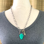 Load image into Gallery viewer, Chrysoprase Snake Charmer Necklace
