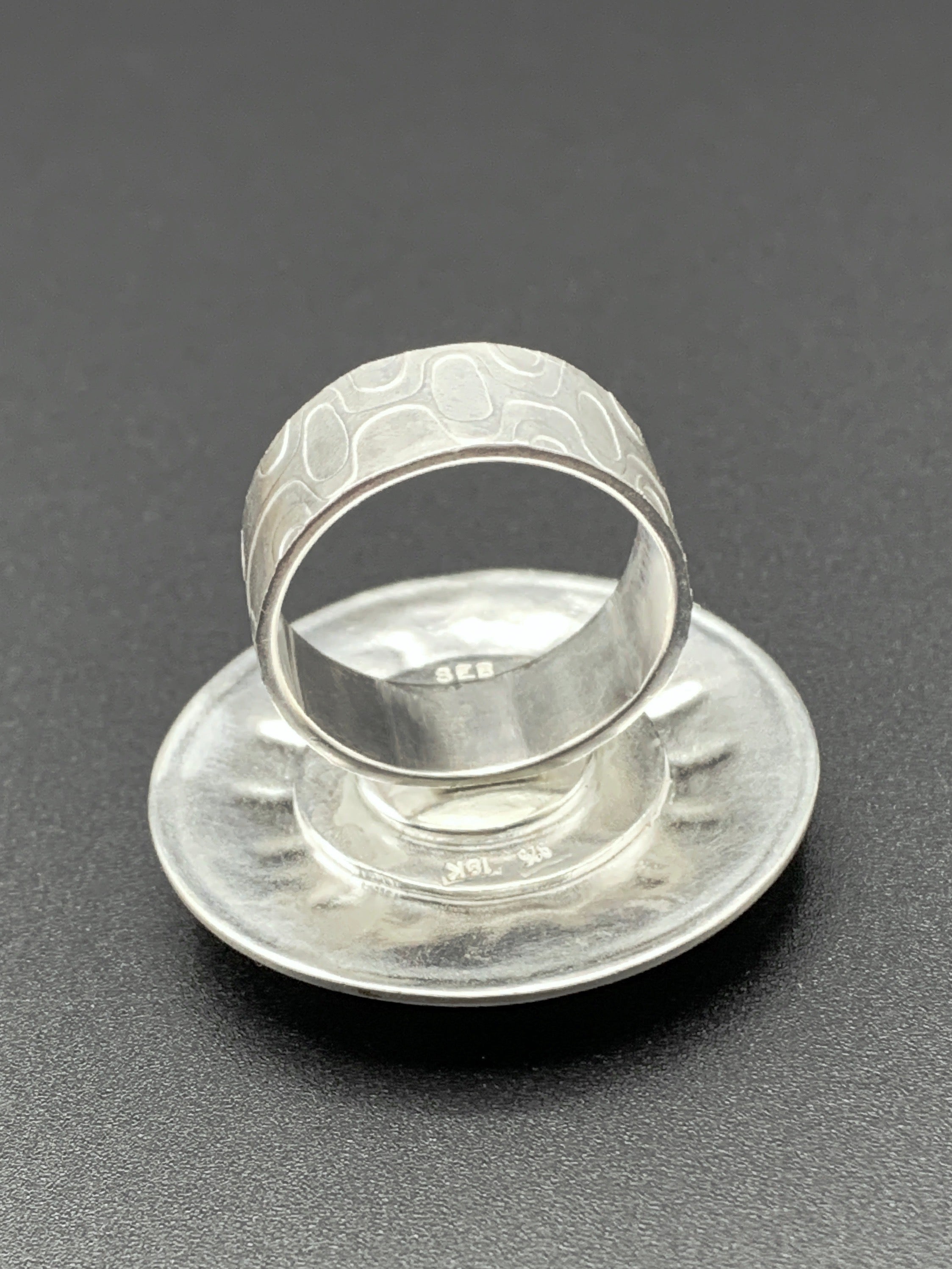Jade Sunburst Cocktail Ring