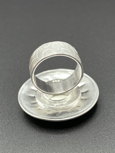 Jade Sunburst Cocktail Ring