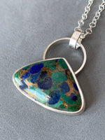 Load image into Gallery viewer, Azurite and Malachite Pendant
