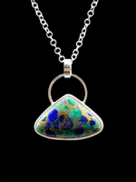 Load image into Gallery viewer, Azurite and Malachite Pendant
