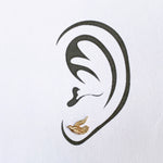 Load image into Gallery viewer, 14K Gold Bird Studs
