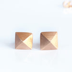 Load image into Gallery viewer, Pyramid Studs in Gold or Silver
