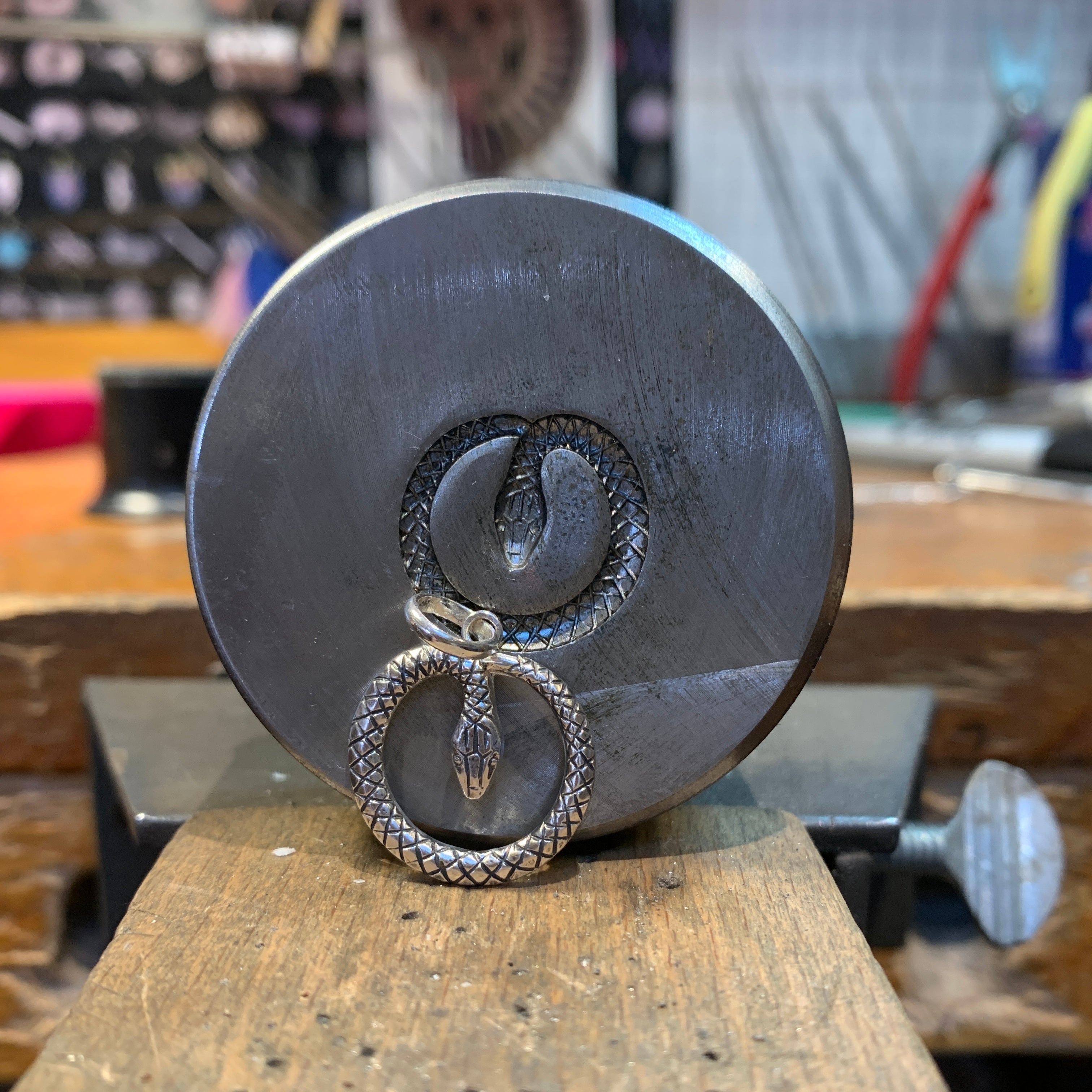 Snake Pendant in Silver