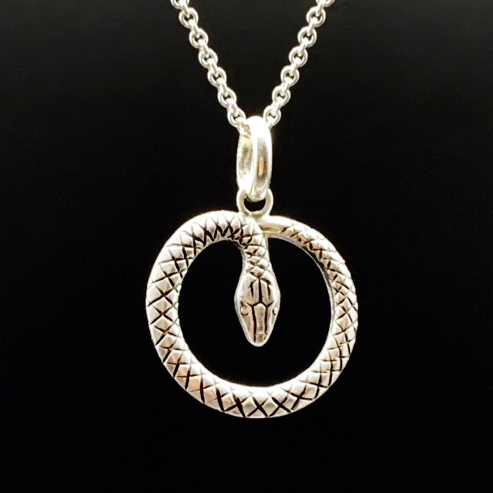 Snake Pendant in Silver