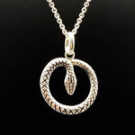 Load image into Gallery viewer, Snake Pendant in Silver
