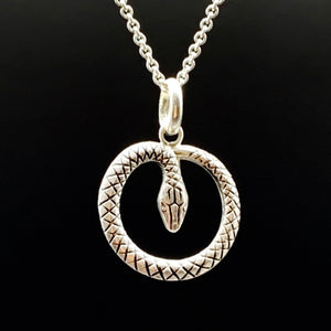 Snake Pendant in Silver