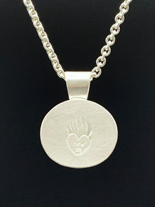 Aquamarine Pendant with Natural Top