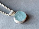 Load image into Gallery viewer, Aquamarine Pendant with Natural Top

