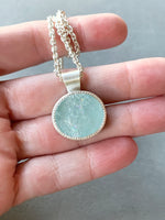 Load image into Gallery viewer, Aquamarine Pendant with Natural Top
