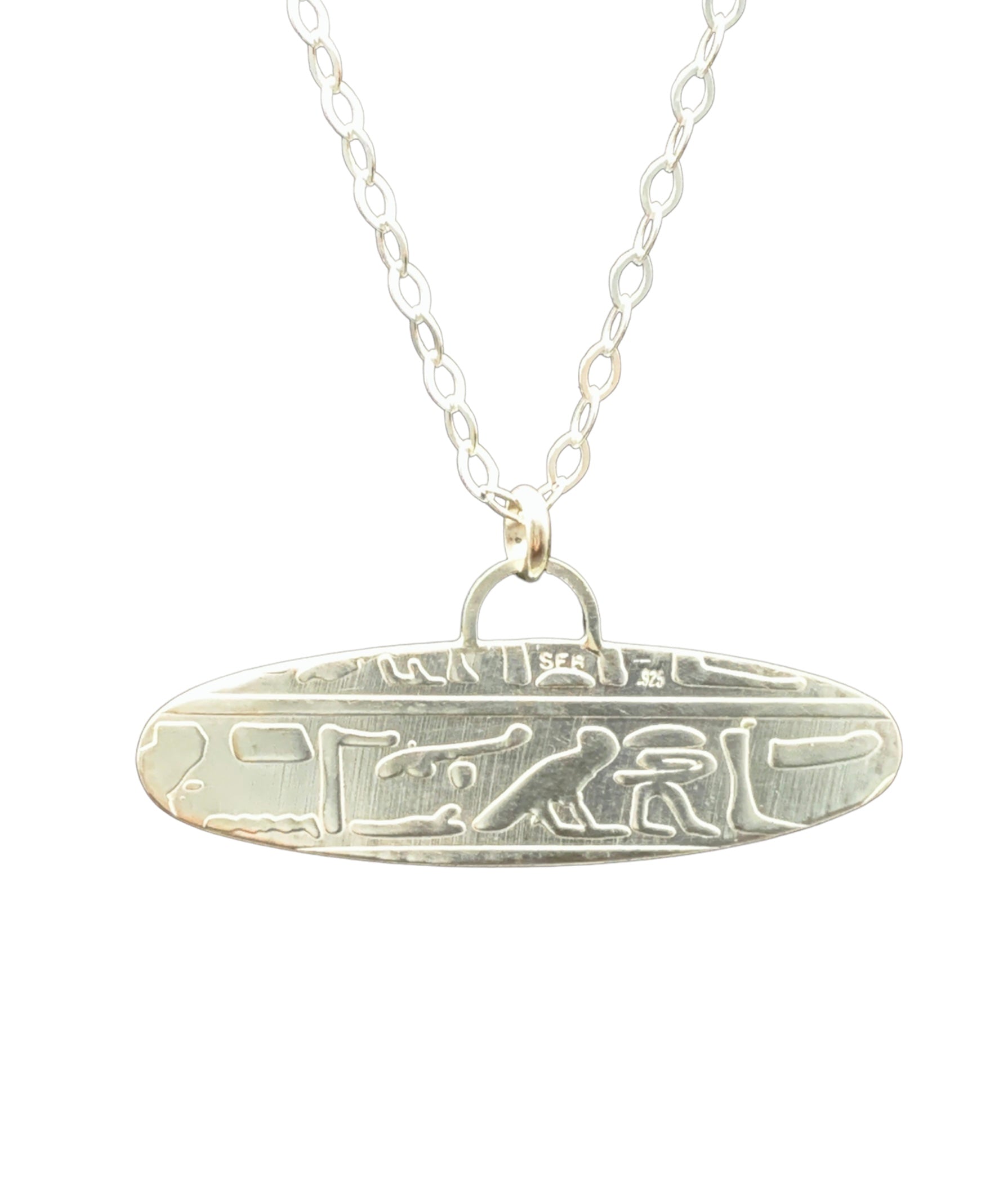 Winged Scarab Pendant in Sterling Silver