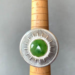 Load and play video in Gallery viewer, Jade Sunburst Cocktail Ring
