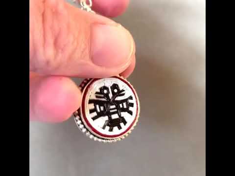 Double Headed Aztec Eagle Pendant