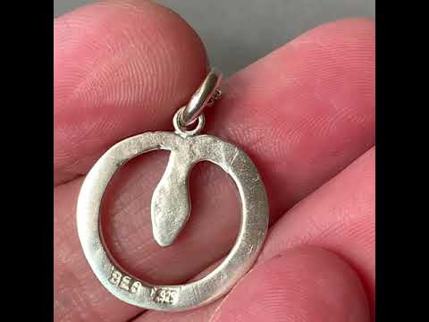 Snake Pendant in Silver