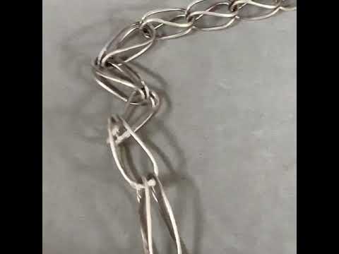 Chrysoprase Snake Charmer Necklace, 18K gold and Silver