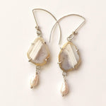 Load image into Gallery viewer, White Geodes with Pearls
