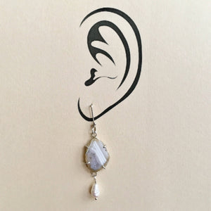 White Geodes with Pearls