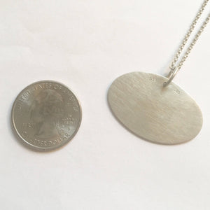 Double Arrow Stamped Pendant