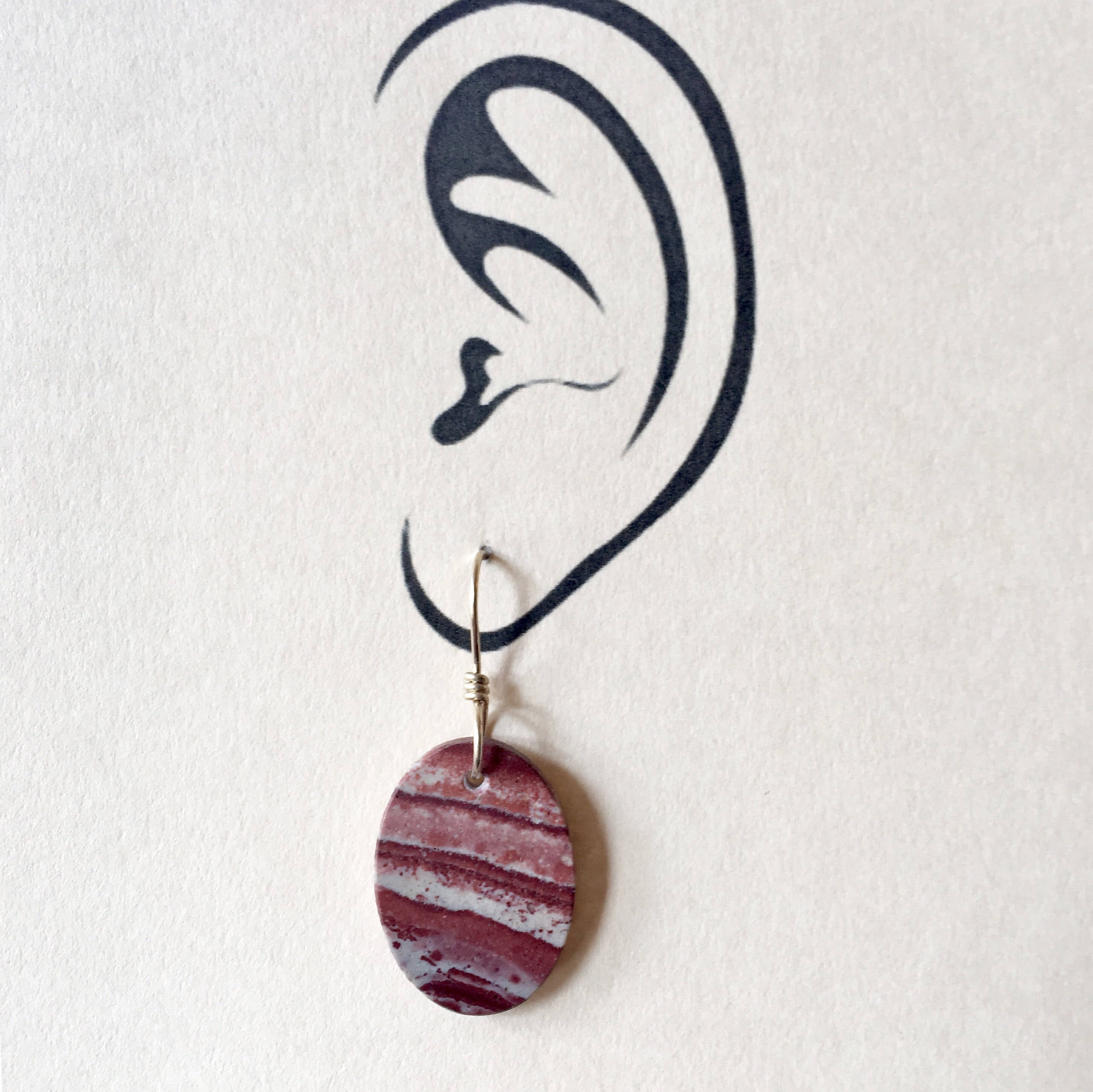 Jasper Earrings in Gold