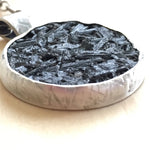 Load image into Gallery viewer, Black Tourmaline Raw Stone Pendant
