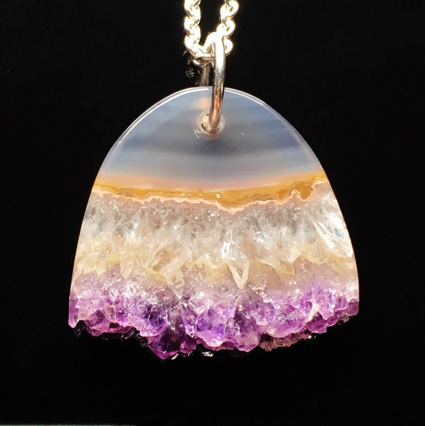 Carved Amethyst Necklace