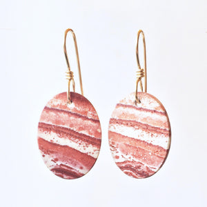 Jasper Earrings in Gold