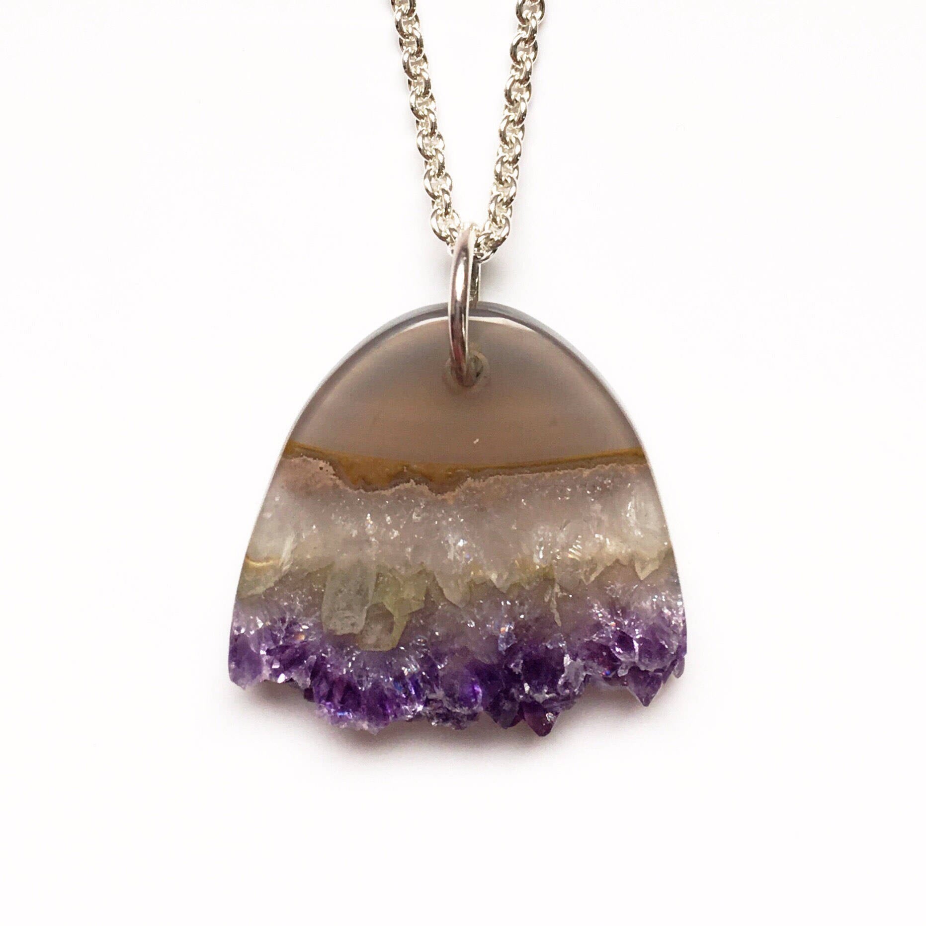 Carved Amethyst Necklace