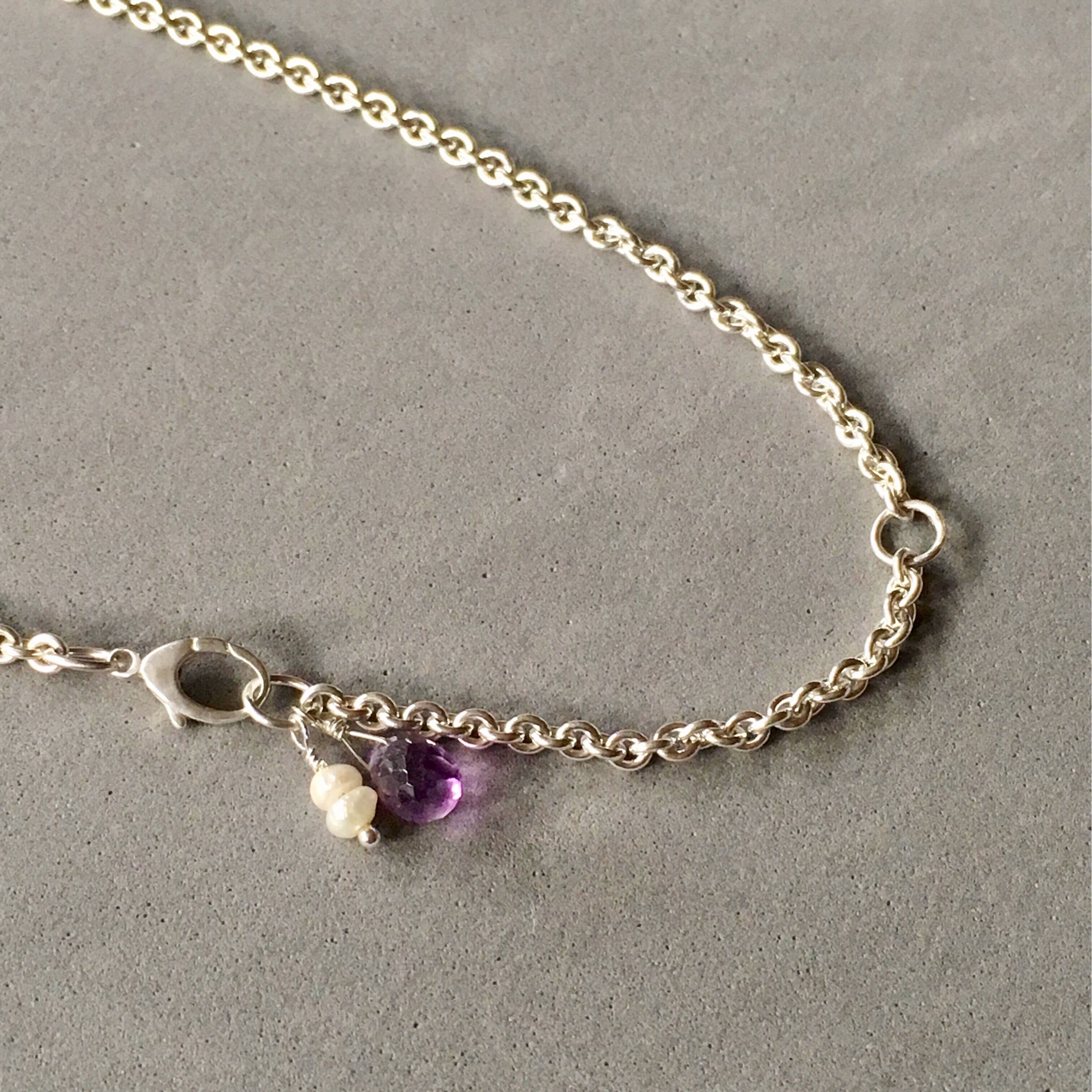 Carved Amethyst Necklace