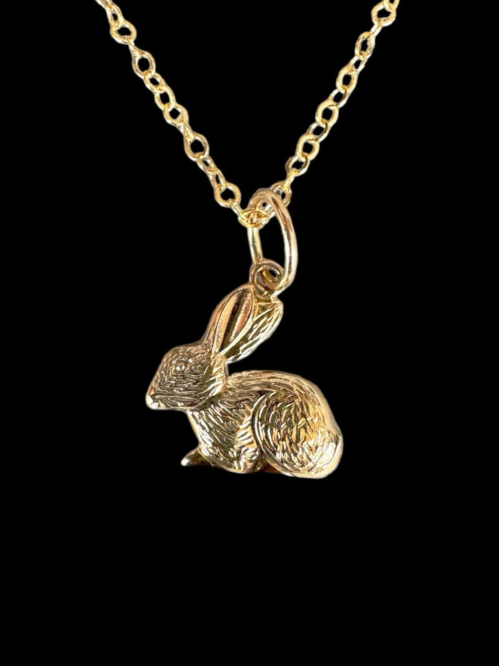 Gold Rabbit Charm, 10K