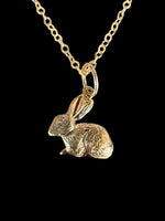 Load image into Gallery viewer, Gold Rabbit Charm, 10K
