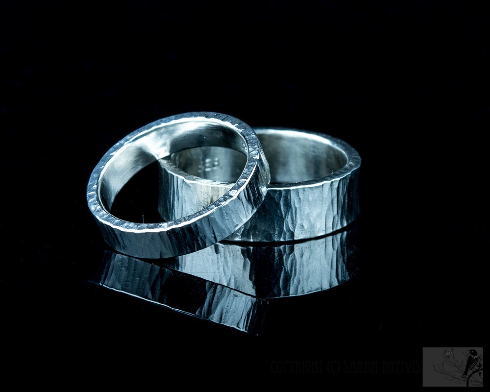 Wedding Bands in Sterling Silver