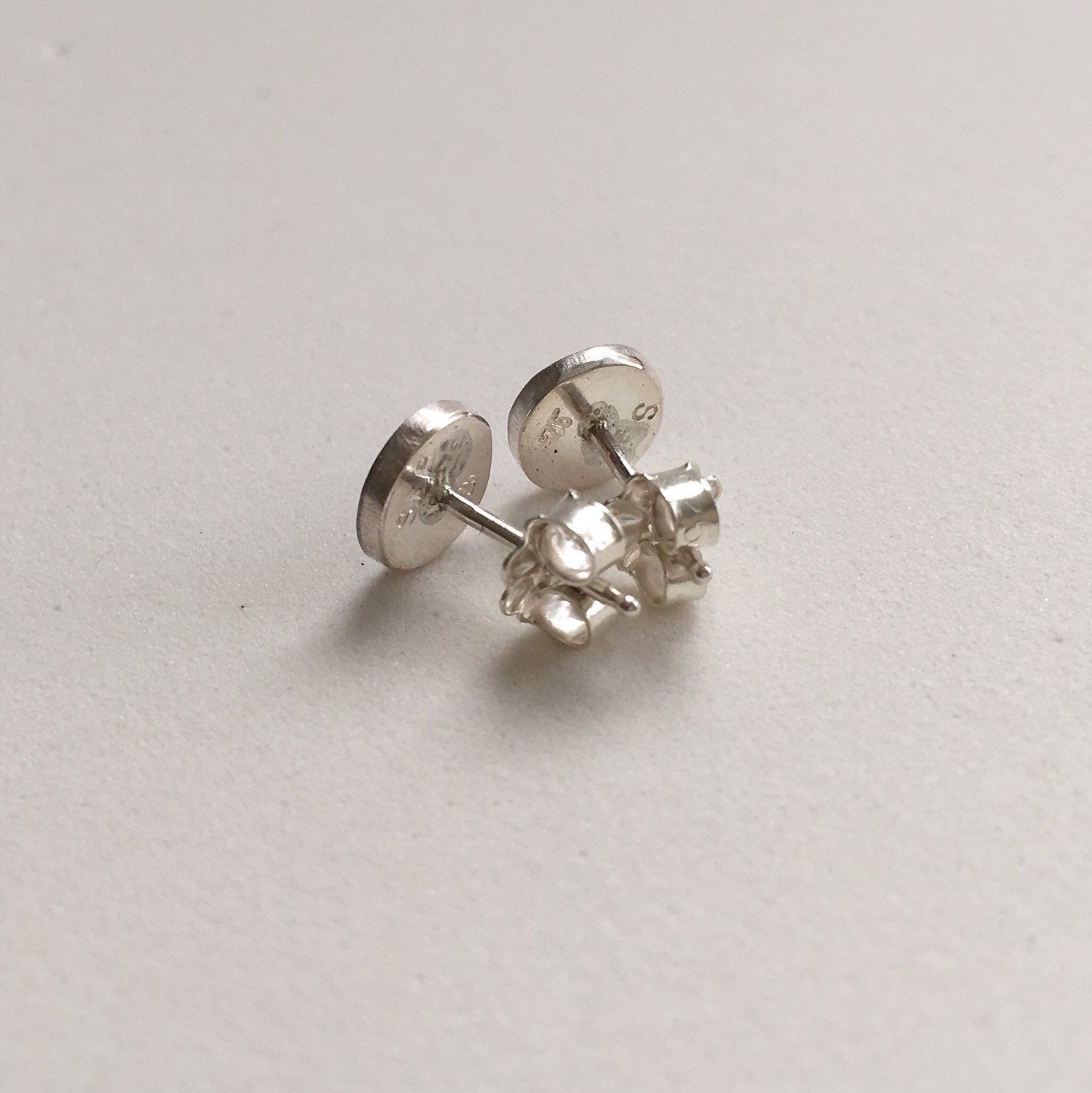 Stamped Circle Studs