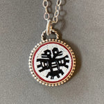 Load image into Gallery viewer, Double Headed Aztec Eagle Pendant
