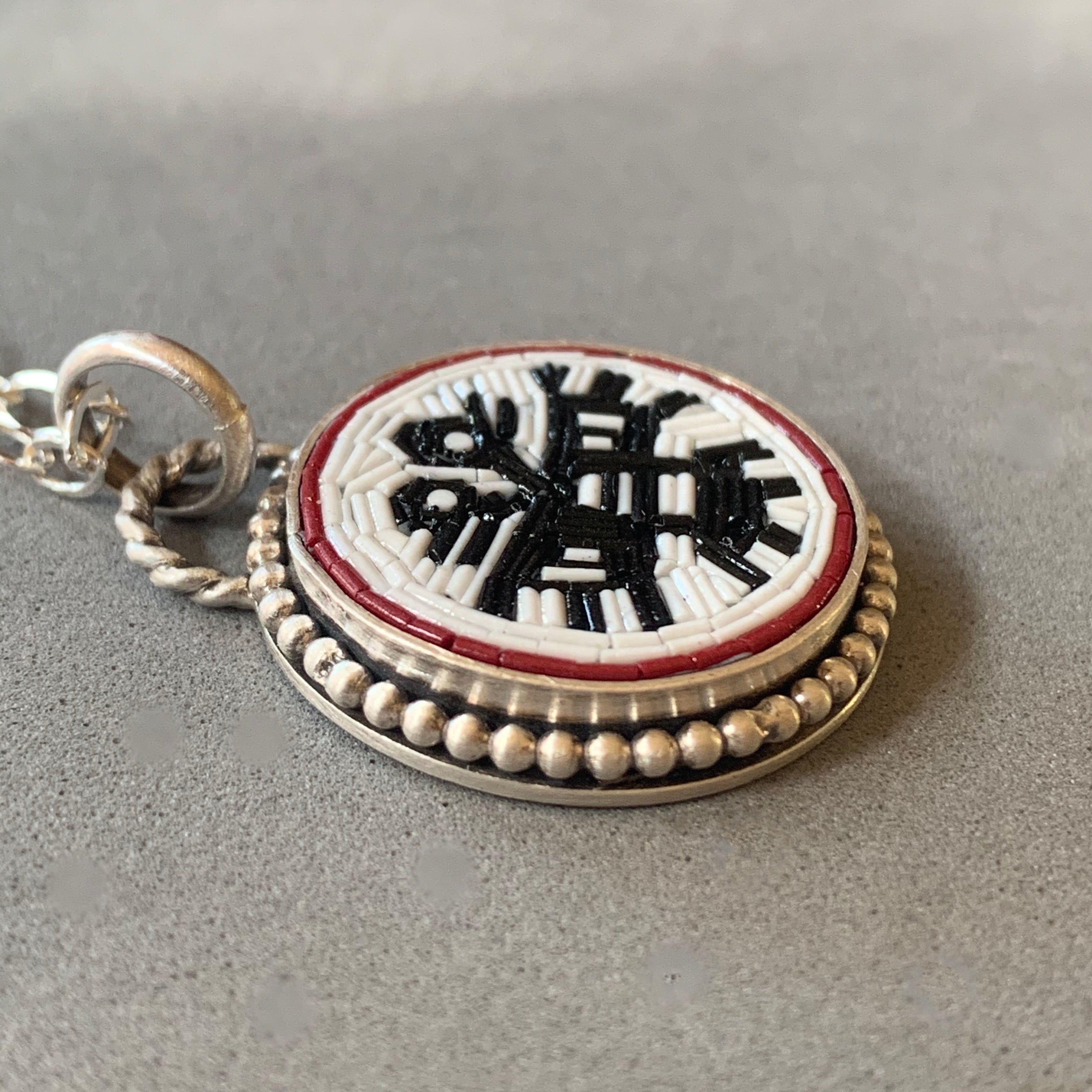 Double Headed Aztec Eagle Pendant