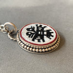 Load image into Gallery viewer, Double Headed Aztec Eagle Pendant

